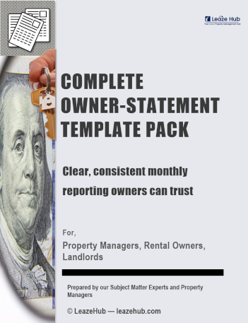 Owner Statement Template Pack